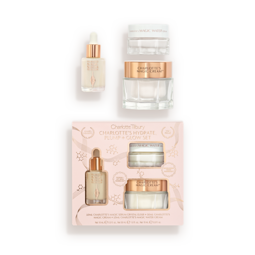 CHARLOTTE'S HYDRATE PLUMP & GLOW SET Hautpflege-Set