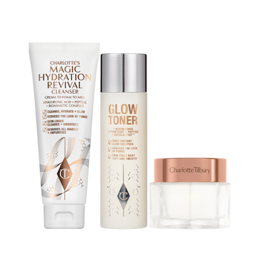 CHARLOTTE’S MAGIC MINI CLEANSE, TONE & GLOW SET – Hautpflege-Set