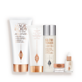 HOCHZEITSVORBEREITUNG, TARGET + GLOW HAUTPFLEGE-ROUTINE – HAUTPFLEGE-SET