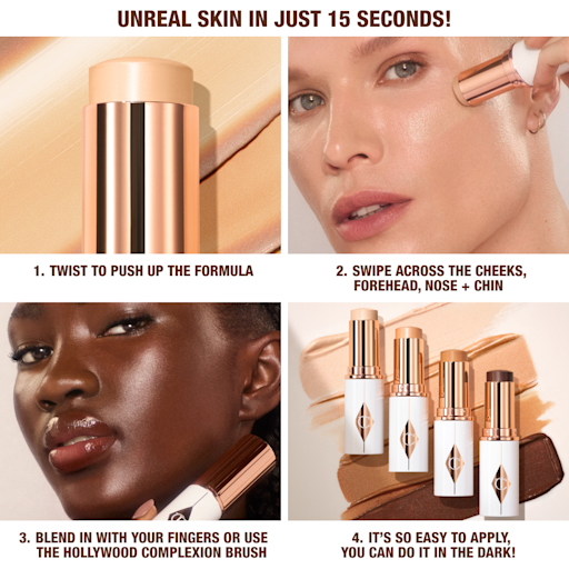 UNREAL SKIN SHEER GLOW TINT FEUCHTIGKEITSSPENDENDER FOUNDATION-STICK 10 TAN
